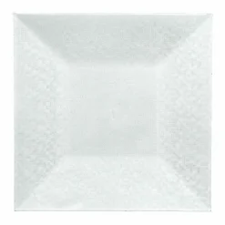Lot de 12 dessous d'assiette pixelisée Blanc