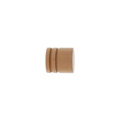 Lot de 2 embouts tringle bois (D28 mm) Nils bouchon Beige Vernis