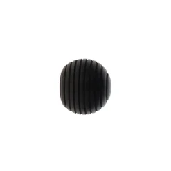 Lot de 2 embouts tringle bois (D28 mm) Nils galaxie Noir mat