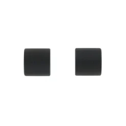 Lot de 2 embouts tringle (D20 mm) Jim Bouchons Noir mat