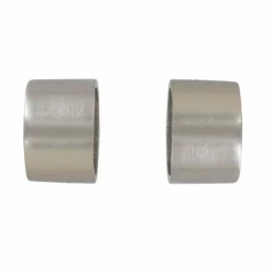 Lot de 2 embouts tringle (D28 mm) Lino Bouchons Argent mat