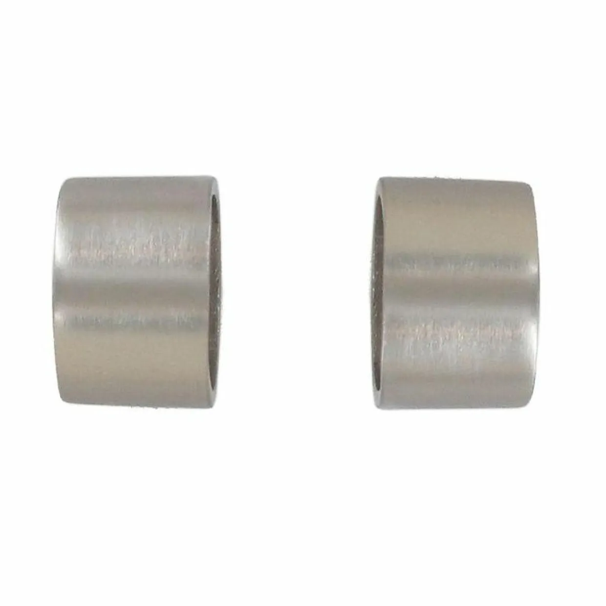 Lot de 2 embouts tringle (D28 mm) Lino Bouchons Argent mat