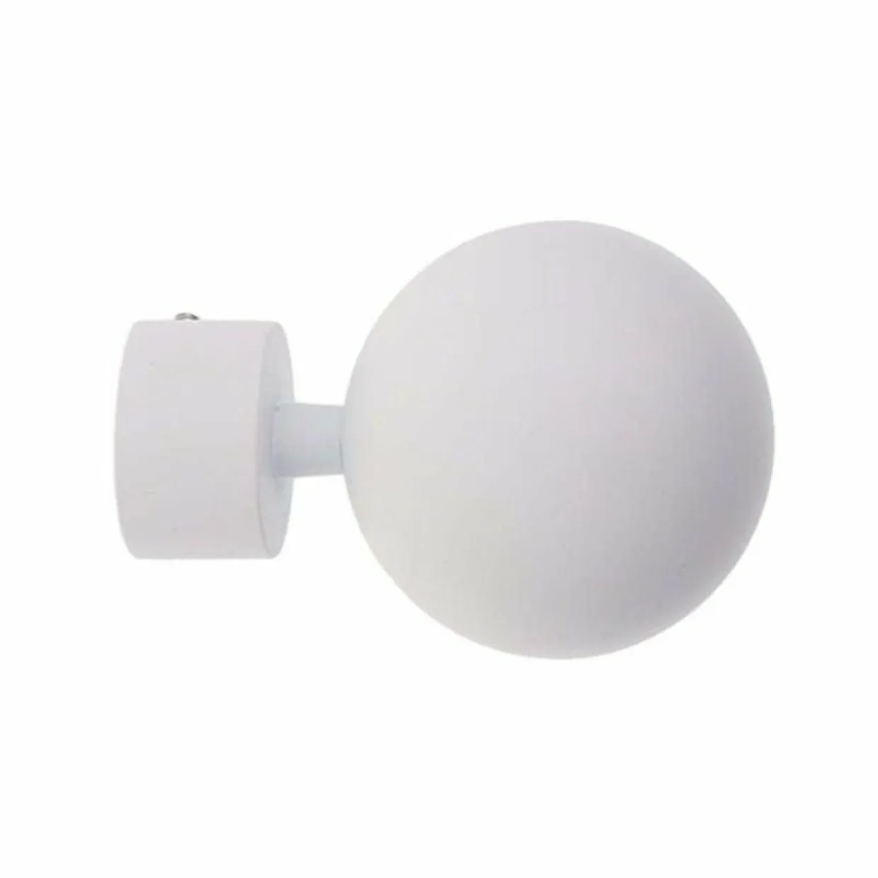 Lot de 2 embouts tringle (D28 mm) Lino Gaia Blanc mat
