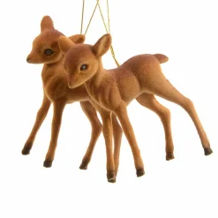 Lot de 2 faons à suspendre (H7 cm) Pauly Chocolat