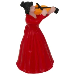 Lot de 5 figurines et accessoires pour village (H22 cm) Musique et kiosque