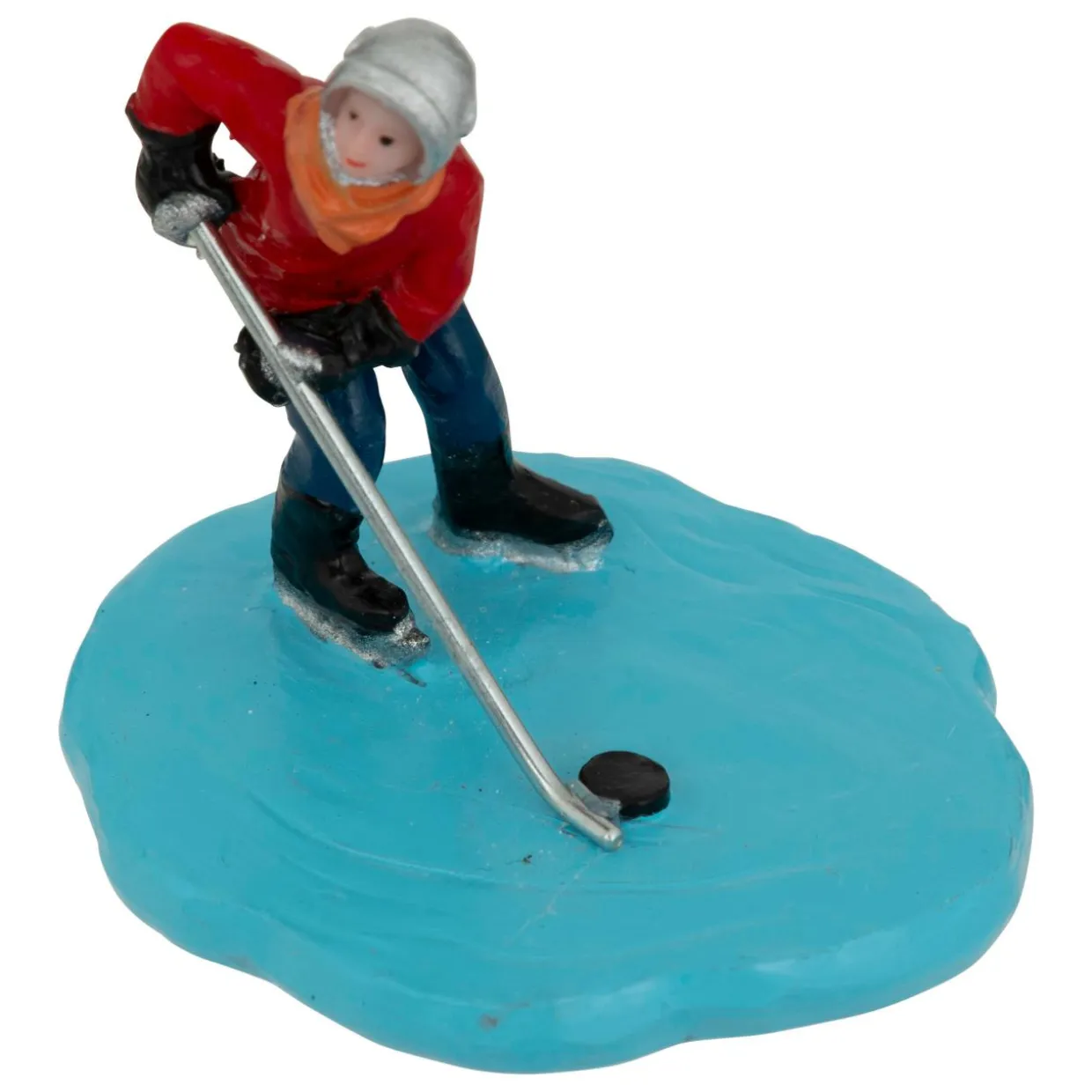 Lot de 6 figurines pour village (H7,5 cm) Sports de Montagne