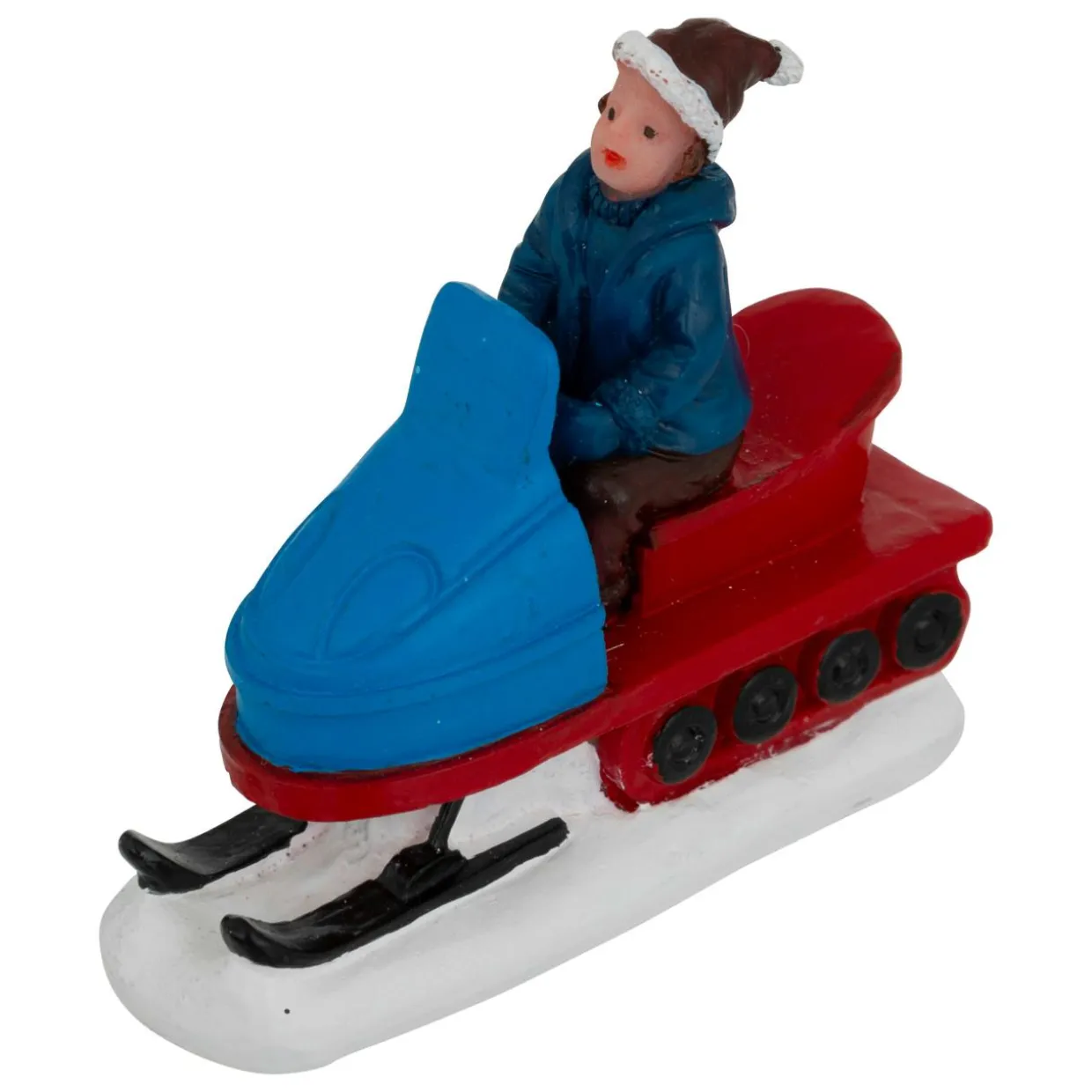 Lot de 6 figurines pour village (H7,5 cm) Sports de Montagne