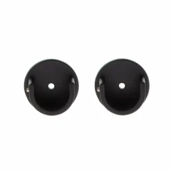 Lot de 2 naissances tringle rideau (D28 mm) Lino Noir mat