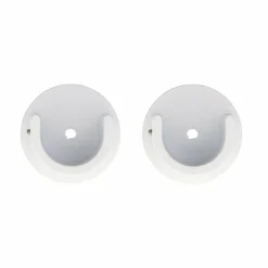 Lot de 2 naissances tringle rideau (D28 mm) Lino Blanc mat