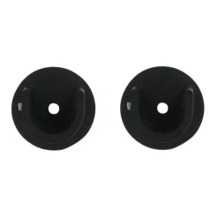 Lot de 2 naissances tringle rideau (D20 mm) Jim Noir mat