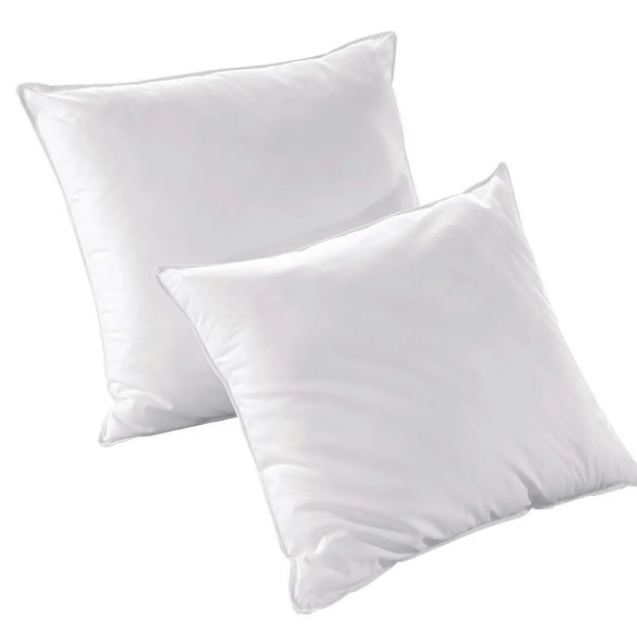 Lot de 2 oreillers rectangulaires moelleux (45 x 70 cm) Volume Blanc