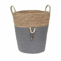 Lot de 3 paniers à linge (H45 cm) Jya Gris