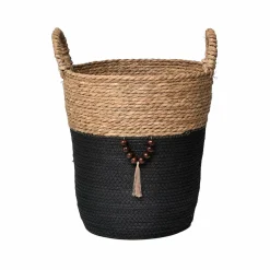 Lot de 3 paniers à linge (H45 cm) Jya Noir