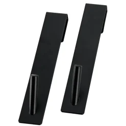 Lot de 2 patères à suspendre spécial paroi de douche (H18 cm) Noir