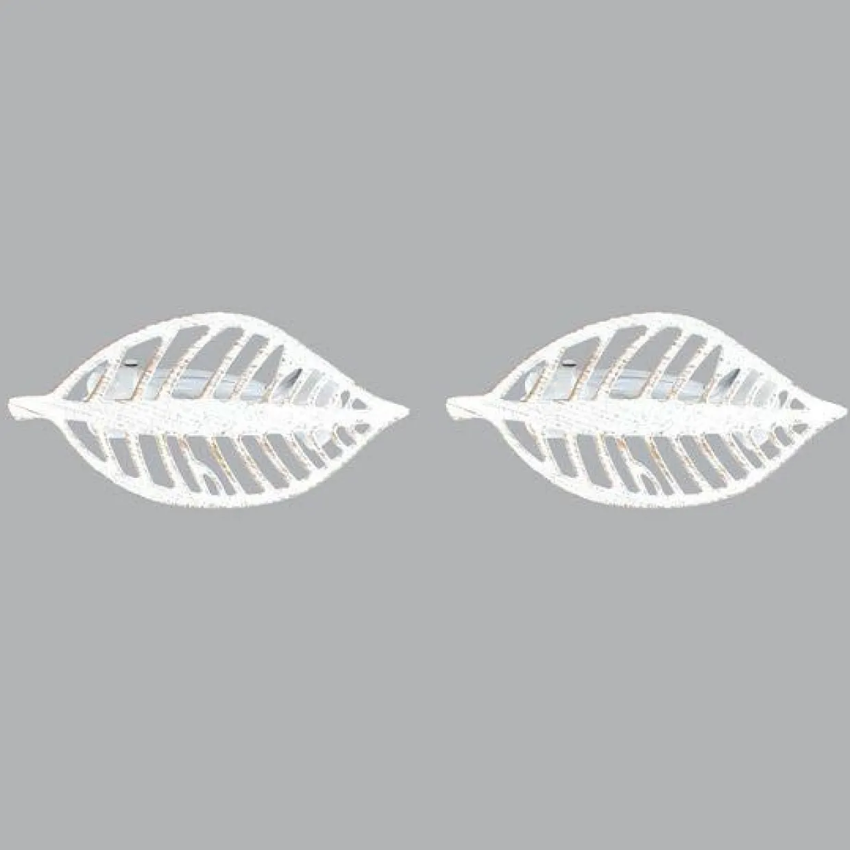 Lot de 2 pinces rideau pivotantes Stockholm Blanc