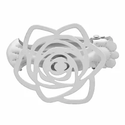 Lot de 2 pinces rideaux Lina Blanches