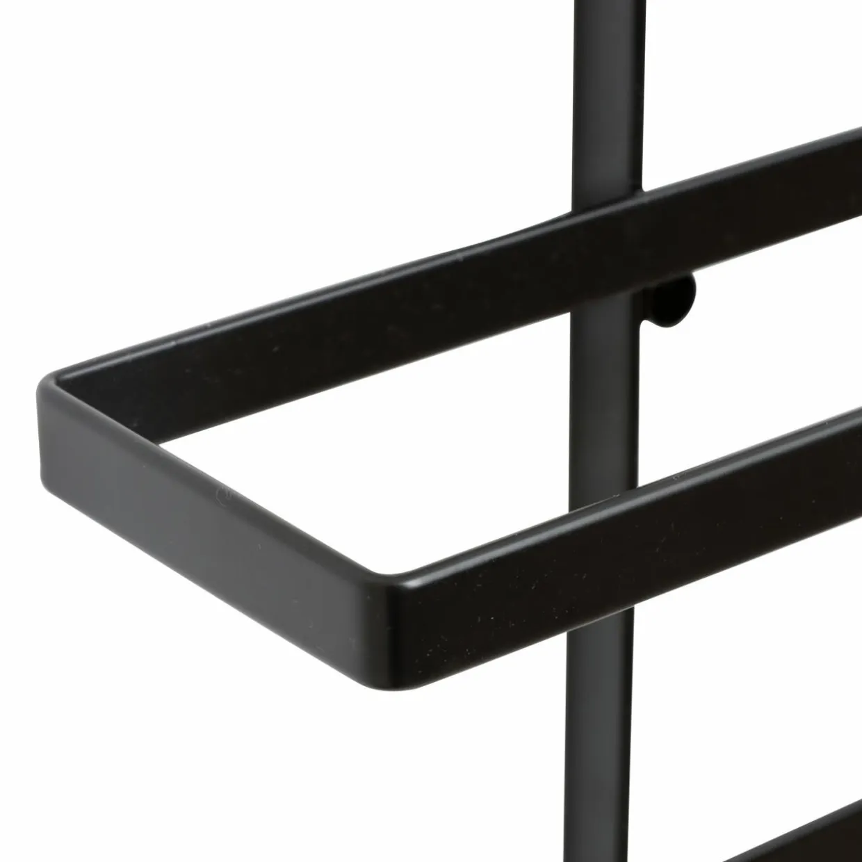 Lot de 2 porte-bouteilles muraux métal 12 emplacements (H139 cm) Léo Noir