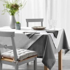 Lot de 3 serviettes coton (40 x 40 cm) Charline Blanc