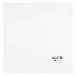 Lot de 2 serviettes coton (40 x 40 cm) Duo Beiges
