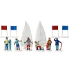 Lot de 12 skieurs et accessoires Sport d'hiver