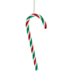 Lot de 4 Sucres d'orge (H12 cm) Confiserie Vert et Rouge