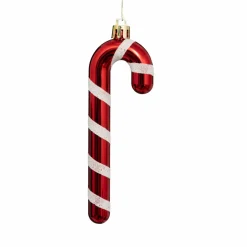 Lot de 6 sucres d'orge à suspendre (H14 cm) Candy Rouge