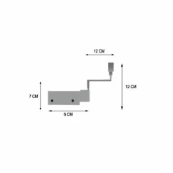 Lot de 2 supports Fix'vit (L180 - D20 mm) Blanc