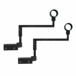 Lot de 2 supports Fix'vit (L180 - D20 mm) Noir