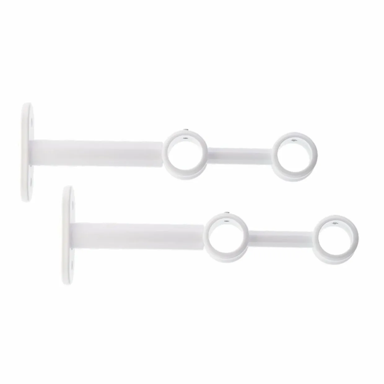 Lot de 2 supports tringles doubles (L150 / D20) Jim Blanc mat