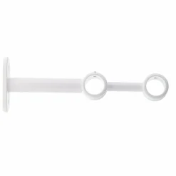 Lot de 2 supports tringles doubles (L150 / D20) Jim Blanc mat