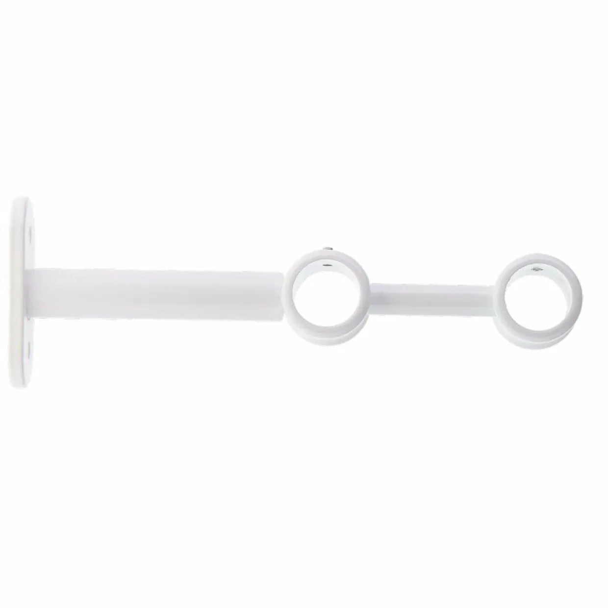 Lot de 2 supports tringles doubles (L150 / D20) Jim Blanc mat