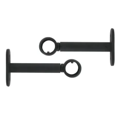 Lot de 2 supports tringles extensibles ( L90 - L150 / D20 mm) Jim Noir mat