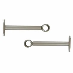 Lot de 2 supports tringles extensibles (L150 - L195 / D20 mm) Jim Argent