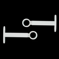 Lot de 2 supports tringles extensibles ( L90 - L150 / D20 mm) Jim Blanc mat