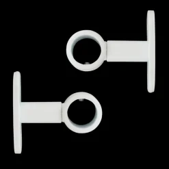 Lot de 2 supports tringles (L50 / D20 mm) Jim Blanc mat