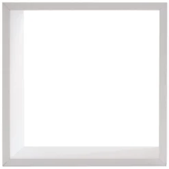Lot de 3 étagères bois (H15-20-25 cm) Cube Blanc