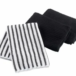 Lot de 3 torchons Cuistot Noir