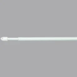 Lot de 2 tringles voilage extensibles rondes (L80 à 110 cm) Rona Blanche