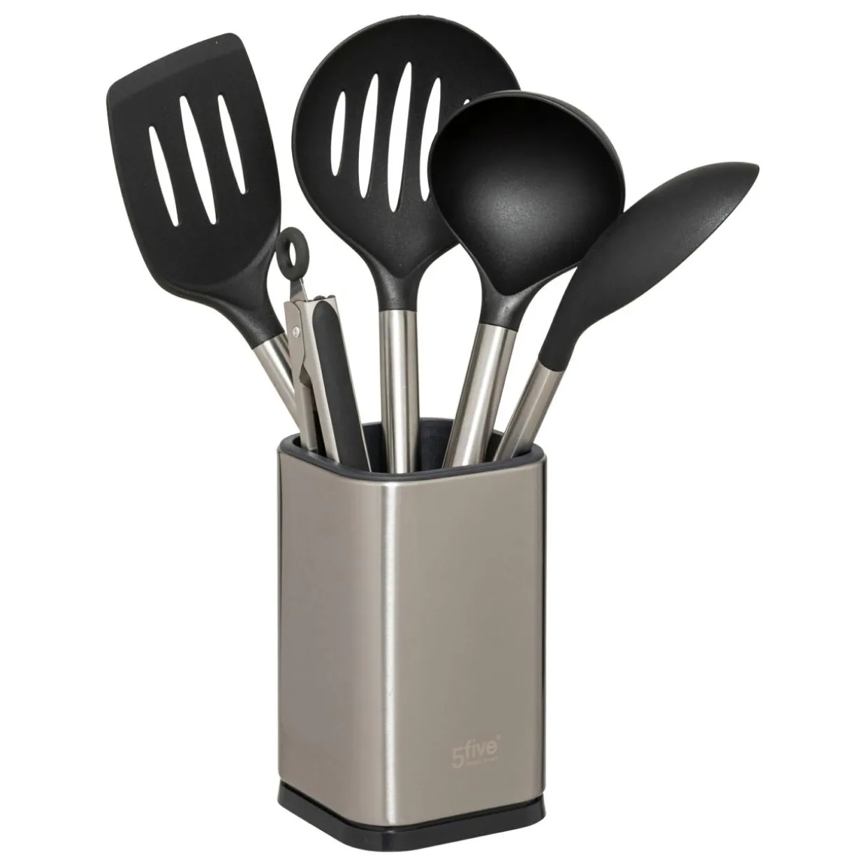 Lot de 5 ustensiles de cuisine avec pot InoxSet