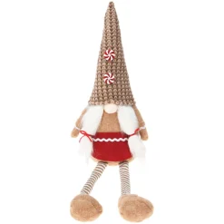 Lutin de Noël assis (H57 cm) Miss Caramélio Beige