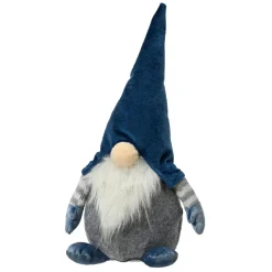 Lutin de Noël (H30 cm) Hugues chapeau pointu Bleu