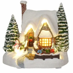 Maison de village illuminée Petit chaumière