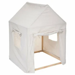 Maison enfant bois et tissu (H116 cm) Safari Beige