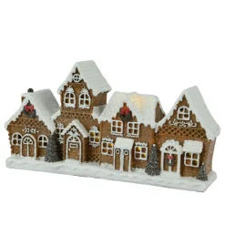 Maisons décoratives lumineuse à piles (H12 cm) Village délice Blanc chaud