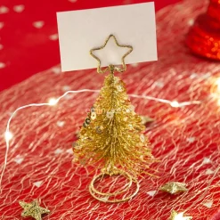 Marque place (H10 cm) Sapin Or