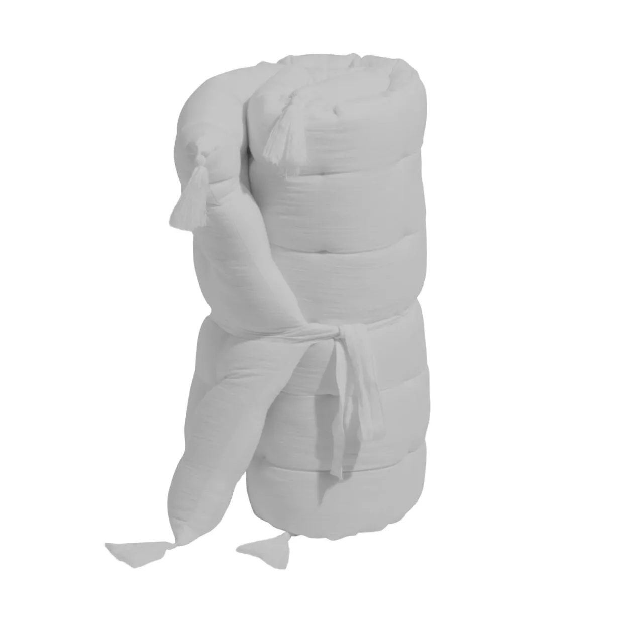 Matelas de sol gaze de coton (60 x 120 cm) Gaïa Gris nuage