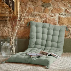 Matelas de sol gaze de coton (60 x 120 cm) Gaïa Vert eucalyptus