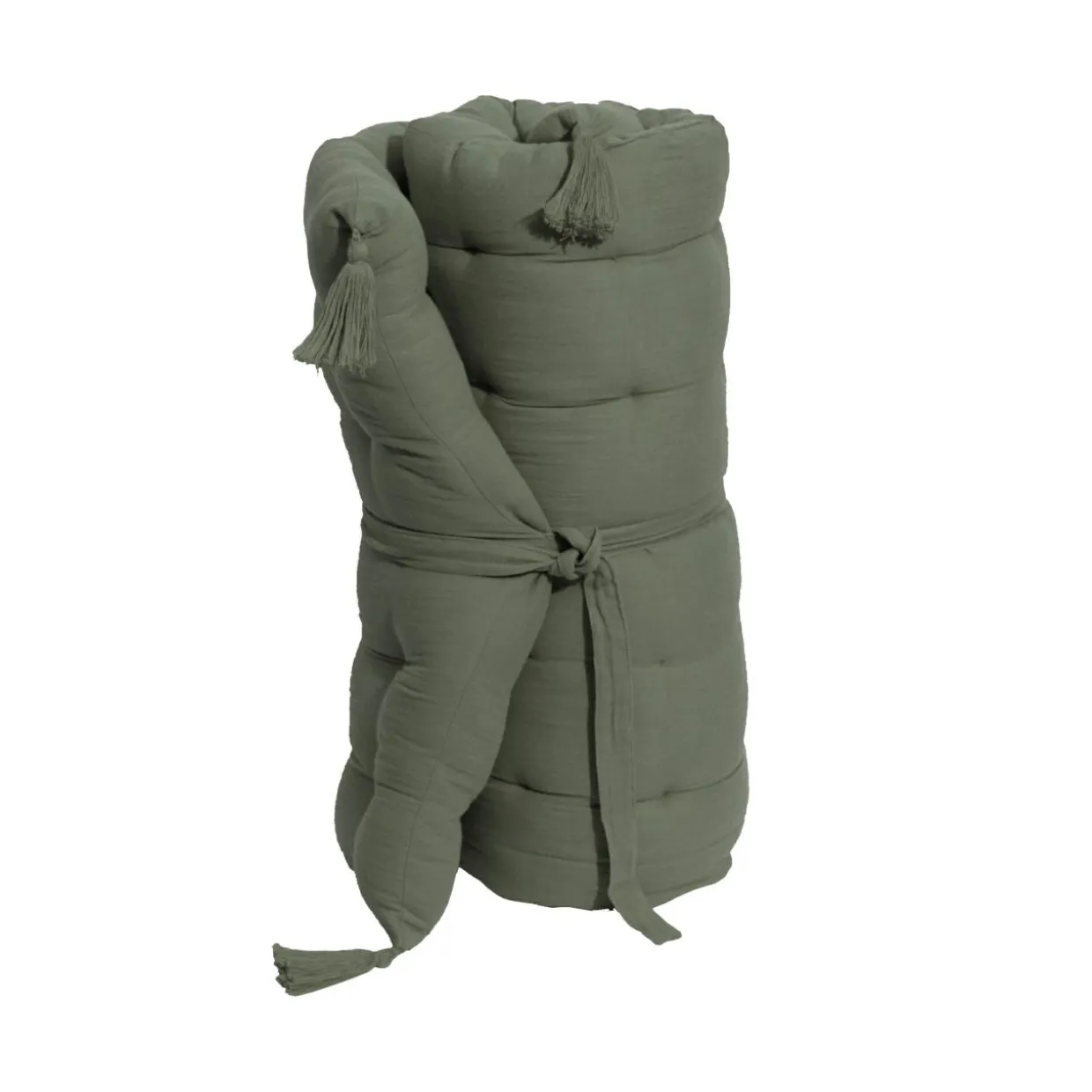 Matelas de sol gaze de coton (60 x 120 cm) Gaïa Vert romarin