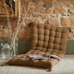 Matelas de sol gaze de coton (60 x 120 cm) Gaïa Camel