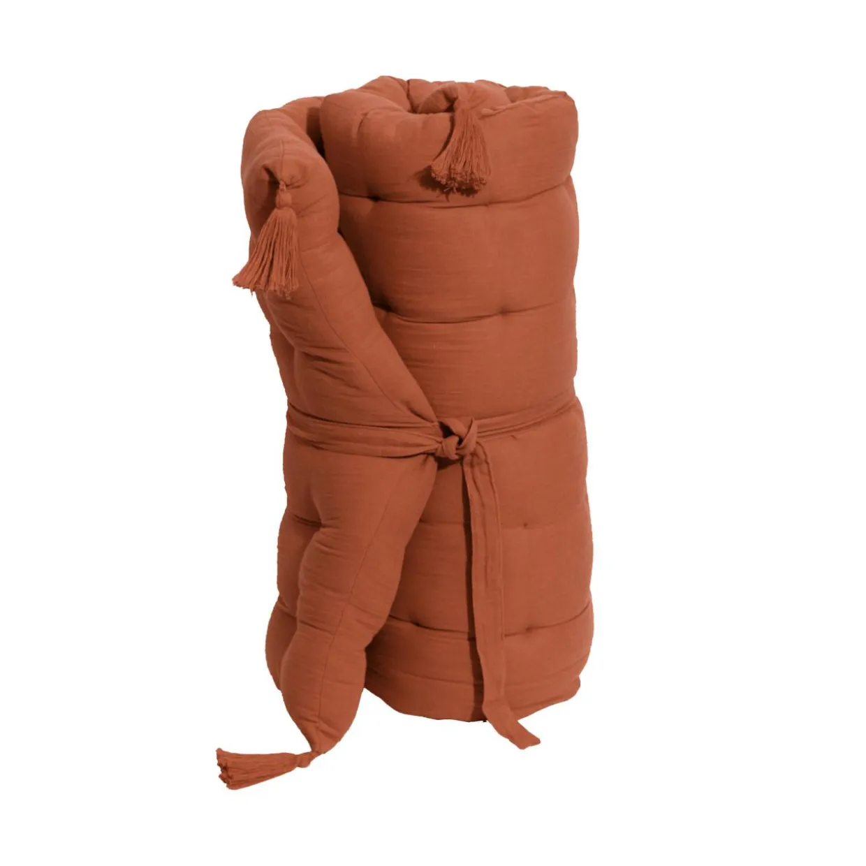 Matelas de sol gaze de coton (60 x 120 cm) Gaïa Terracotta